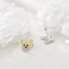 YFN Dog Stud Earrings Sterling Silver Dog Breed Earrings Jewelry Puppy Gifts for Women(Corgi)