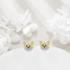 YFN Dog Stud Earrings Sterling Silver Dog Breed Earrings Jewelry Puppy Gifts for Women(Corgi)