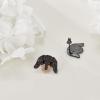 YFN Dog Stud Earrings Sterling Silver Dog Breed Earrings Jewelry Puppy Gifts for Women(Dachshund)