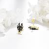 YFN Dog Stud Earrings Sterling Silver Dog Breed Earrings Jewelry Puppy Gifts for Women(Doberman)