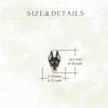 YFN Dog Stud Earrings Sterling Silver Dog Breed Earrings Jewelry Puppy Gifts for Women(Doberman)