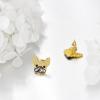 YFN Dog Stud Earrings Sterling Silver Dog Breed Earrings Jewelry Puppy Gifts for Women(French Bulldog)