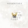 YFN Dog Stud Earrings Sterling Silver Dog Breed Earrings Jewelry Puppy Gifts for Women(French Bulldog)