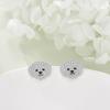 YFN Dog Stud Earrings Sterling Silver Dog Breed Earrings Jewelry Puppy Gifts for Women(Maltese)