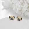 YFN Dog Stud Earrings Sterling Silver Dog Breed Earrings Jewelry Puppy Gifts for Women(Pug)