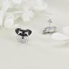 YFN Dog Stud Earrings Sterling Silver Dog Breed Earrings Jewelry Puppy Gifts for Women(Schnauzer)