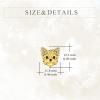 YFN Dog Stud Earrings Sterling Silver Dog Breed Earrings Jewelry Puppy Gifts for Women(Yorkie)