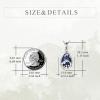 YFN Mom Necklace for Women Sterling Silver mother necklace Mothers Day Birthday Jewelry Gifts for Mother Grandma 18″(Labradorite -Necklace for Mom)