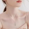 YFN Mom Necklace for Women Sterling Silver mother necklace Mothers Day Birthday Jewelry Gifts for Mother Grandma 18″(Mom necklace with heart pendant)