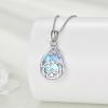 YFN Mom Necklace for Women Sterling Silver mother necklace Mothers Day Birthday Jewelry Gifts for Mother Grandma 18″(Moonstone- Necklace for Mom)