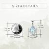 YFN Mom Necklace for Women Sterling Silver mother necklace Mothers Day Birthday Jewelry Gifts for Mother Grandma 18″(Moonstone- Necklace for Mom)