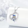 YFN Owl Necklace Inspirational Jewelry Sterling Silver Never Give Up Owl Gifts Moon Star Necklace for Women(Owl Necklace)
