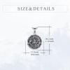 YFN Patron Saint Necklace Sterling Silver Amulet Medal Pendant Religious Protector Jewelry Gifts for Women Men(01. Law Enforcement)