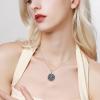 YFN Patron Saint Necklace Sterling Silver Amulet Medal Pendant Religious Protector Jewelry Gifts for Women Men(01. St Michael)