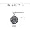 YFN Patron Saint Necklace Sterling Silver Amulet Medal Pendant Religious Protector Jewelry Gifts for Women Men(01. St Michael)