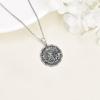 YFN Patron Saint Necklace Sterling Silver Amulet Medal Pendant Religious Protector Jewelry Gifts for Women Men(01. St Michael)