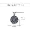 YFN Patron Saint Necklace Sterling Silver Amulet Medal Pendant Religious Protector Jewelry Gifts for Women Men(01. St Michael (Urn))