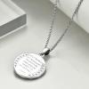 YFN Patron Saint Necklace Sterling Silver Amulet Medal Pendant Religious Protector Jewelry Gifts for Women Men(02. St Christopher)