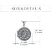 YFN Patron Saint Necklace Sterling Silver Amulet Medal Pendant Religious Protector Jewelry Gifts for Women Men(02. St Christopher (Locket))