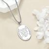 YFN Patron Saint Necklace Sterling Silver Amulet Medal Pendant Religious Protector Jewelry Gifts for Women Men(02. St Christopher (Oval))