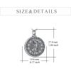 YFN Patron Saint Necklace Sterling Silver Amulet Medal Pendant Religious Protector Jewelry Gifts for Women Men(02. St Christopher (Urn))