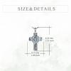 YFN Patron Saint Necklace Sterling Silver Amulet Medal Pendant Religious Protector Jewelry Gifts for Women Men(03. St Jude (Cross))