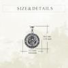 YFN Patron Saint Necklace Sterling Silver Amulet Medal Pendant Religious Protector Jewelry Gifts for Women Men(04. St Francis)