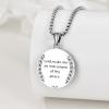 YFN Patron Saint Necklace Sterling Silver Amulet Medal Pendant Religious Protector Jewelry Gifts for Women Men(04. St Francis)