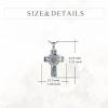 YFN Patron Saint Necklace Sterling Silver Amulet Medal Pendant Religious Protector Jewelry Gifts for Women Men(04. St Francis (Cross))