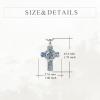 YFN Patron Saint Necklace Sterling Silver Amulet Medal Pendant Religious Protector Jewelry Gifts for Women Men(05. St Florian (Cross))