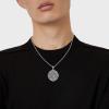YFN Patron Saint Necklace Sterling Silver Amulet Medal Pendant Religious Protector Jewelry Gifts for Women Men(05. St Florian (Large))