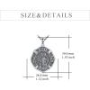 YFN Patron Saint Necklace Sterling Silver Amulet Medal Pendant Religious Protector Jewelry Gifts for Women Men(05. St Florian (Large))
