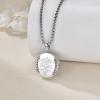 YFN Patron Saint Necklace Sterling Silver Amulet Medal Pendant Religious Protector Jewelry Gifts for Women Men(05. St Florian (Locket))
