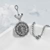 YFN Patron Saint Necklace Sterling Silver Amulet Medal Pendant Religious Protector Jewelry Gifts for Women Men(05. St Florian (Urn))