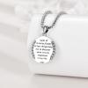 YFN Patron Saint Necklace Sterling Silver Amulet Medal Pendant Religious Protector Jewelry Gifts for Women Men(06. St Anthony)