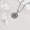 YFN Patron Saint Necklace Sterling Silver Amulet Medal Pendant Religious Protector Jewelry Gifts for Women Men(06. St Anthony)