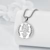 YFN Patron Saint Necklace Sterling Silver Amulet Medal Pendant Religious Protector Jewelry Gifts for Women Men(07. St Andrew)