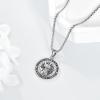 YFN Patron Saint Necklace Sterling Silver Amulet Medal Pendant Religious Protector Jewelry Gifts for Women Men(07. St Andrew)