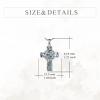 YFN Patron Saint Necklace Sterling Silver Amulet Medal Pendant Religious Protector Jewelry Gifts for Women Men(07. St Andrew (Cross))