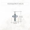 YFN Patron Saint Necklace Sterling Silver Amulet Medal Pendant Religious Protector Jewelry Gifts for Women Men(09. St Peregrine (Cross))