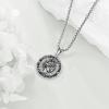 YFN Patron Saint Necklace Sterling Silver Amulet Medal Pendant Religious Protector Jewelry Gifts for Women Men(10. St Raphael)