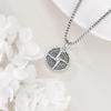 YFN Patron Saint Necklace Sterling Silver Amulet Medal Pendant Religious Protector Jewelry Gifts for Women Men(11. St Brigid)