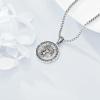 YFN Patron Saint Necklace Sterling Silver Amulet Medal Pendant Religious Protector Jewelry Gifts for Women Men(12. St Gabriel)