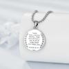 YFN Patron Saint Necklace Sterling Silver Amulet Medal Pendant Religious Protector Jewelry Gifts for Women Men(12. St Gabriel)