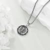 YFN Patron Saint Necklace Sterling Silver Amulet Medal Pendant Religious Protector Jewelry Gifts for Women Men(14. St Sebastian)