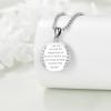 YFN Patron Saint Necklace Sterling Silver Amulet Medal Pendant Religious Protector Jewelry Gifts for Women Men(15. St Augustine)