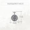 YFN Patron Saint Necklace Sterling Silver Amulet Medal Pendant Religious Protector Jewelry Gifts for Women Men(17. St John The Baptist)