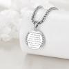 YFN Patron Saint Necklace Sterling Silver Amulet Medal Pendant Religious Protector Jewelry Gifts for Women Men(17. St John The Baptist)