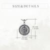 YFN Patron Saint Necklace Sterling Silver Amulet Medal Pendant Religious Protector Jewelry Gifts for Women Men(19. St Luke)