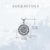YFN Patron Saint Necklace Sterling Silver Amulet Medal Pendant Religious Protector Jewelry Gifts for Women Men(20. St Patrick)